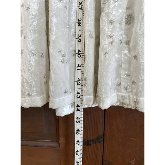 Samantha Pleet & Free People Dress Sz 8 Ophelia Velvet Moon Embroidered - Picture 4 of 11